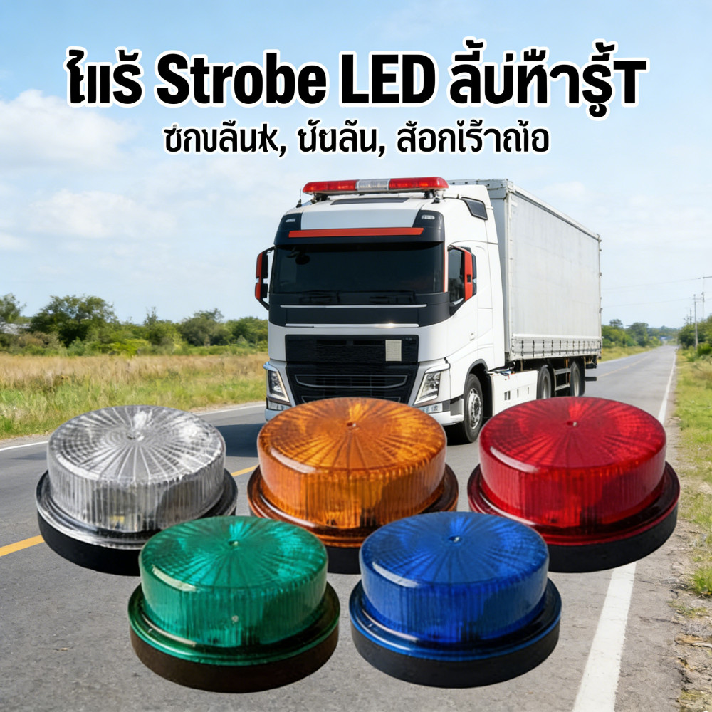 รถบรรทุกไฟกันน้ำรถบรรทุกรถบรรทุก ขอบไฟหมุน LED Strobe รถบรรทุก 12V24V