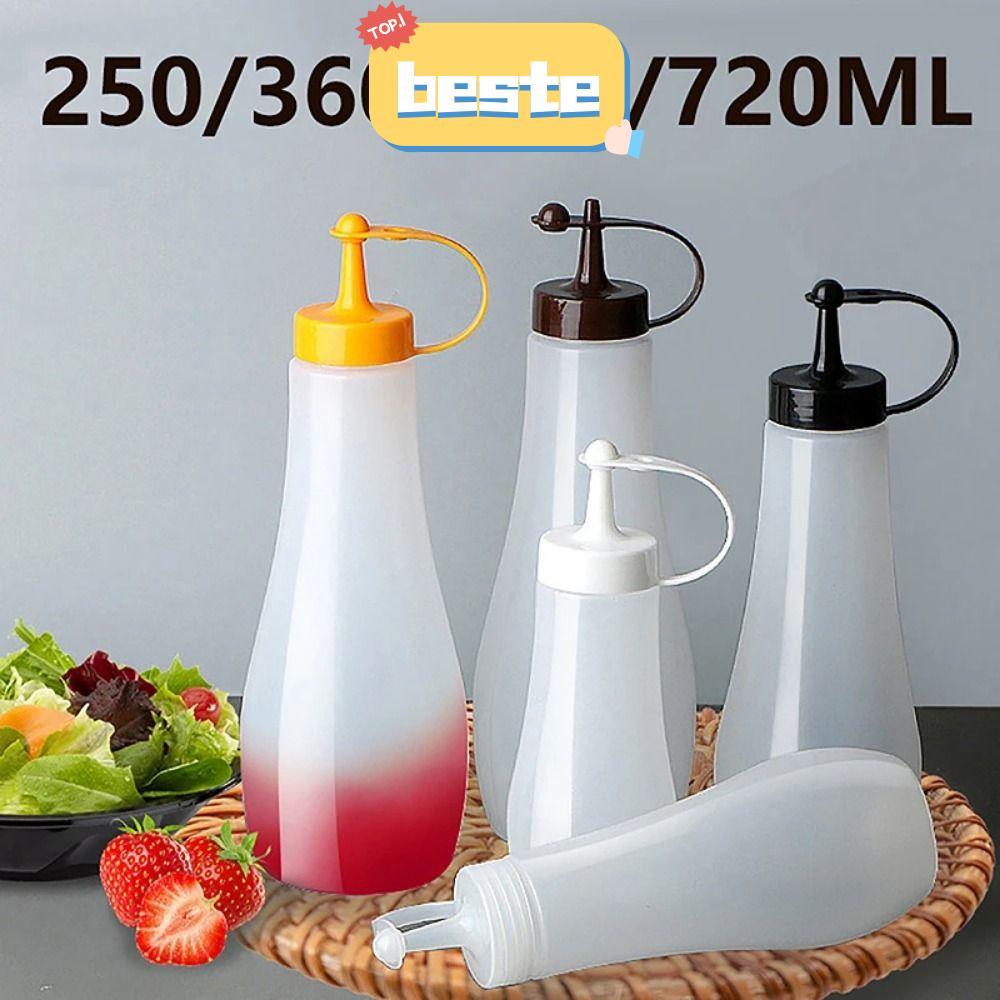 ดีที่สุด 1ชิ้นขวดใส่เครื่องปรุง,ปรุงรสซอสร้อนน้ํามันมะกอก4ความจุบีบขวด,ทนทานพลาสติกแกดเจ็ตครัวซอสมะเขือเทศตู้มัสตาร์ดขวดภาชนะที่สคว