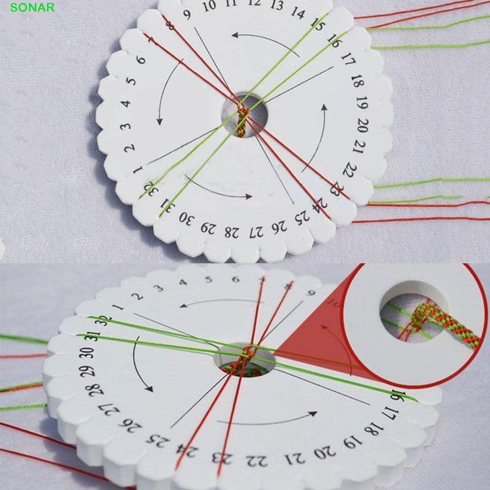 SONAR Disc Disk Tray 2PCS Braided Beading Cord Disc/Disk DIY Round Kumihimo