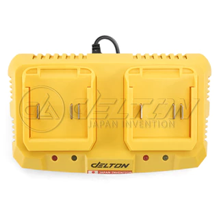 DELTON แท่นชาร์จแบตเตอรี่คู่ แท่นชาร์จไว 20V รุ่น MKT-219C ใช้งานร่วมกับ แบตเตอรี่ DELTON UltraFlex และ TURBO FORCE