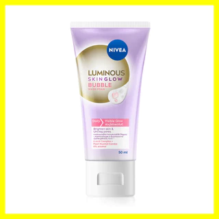 NIVEA Luminous Skin Glow Bubble Wash Foam 50ml นีเวีย โฟมล้างหน้า.