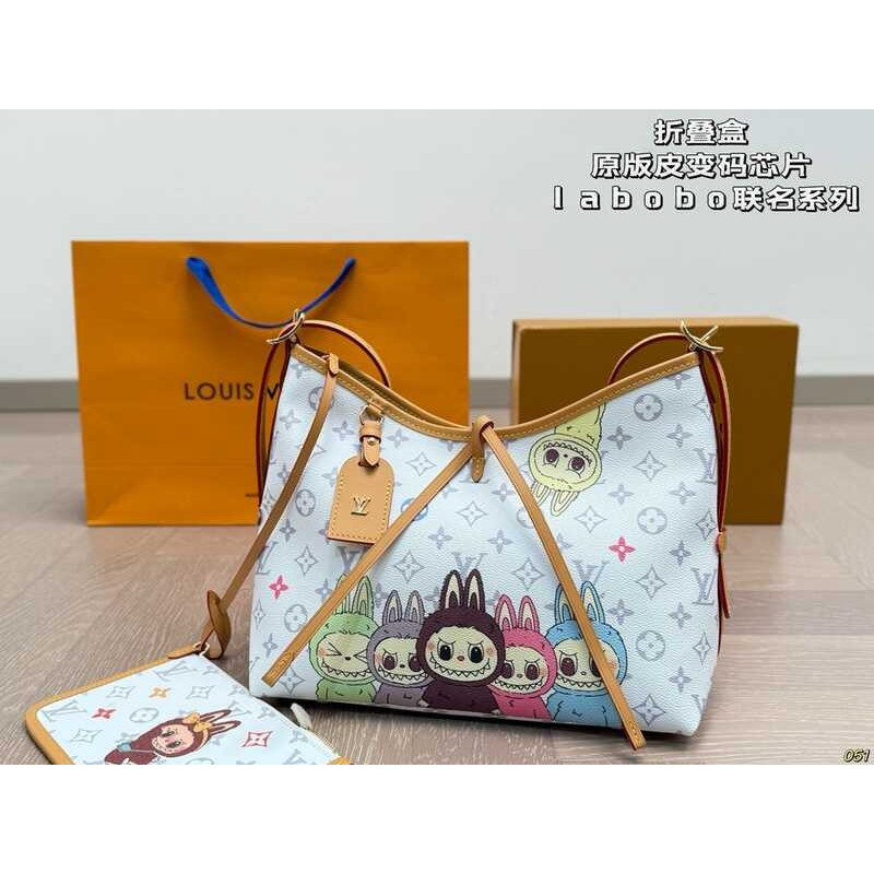 กล่องพับได้สี หนังต้นฉบับเปลี่ยนรหัส Chip Labo Collaboration Series V Tote Bag Cry Back Second Tempe