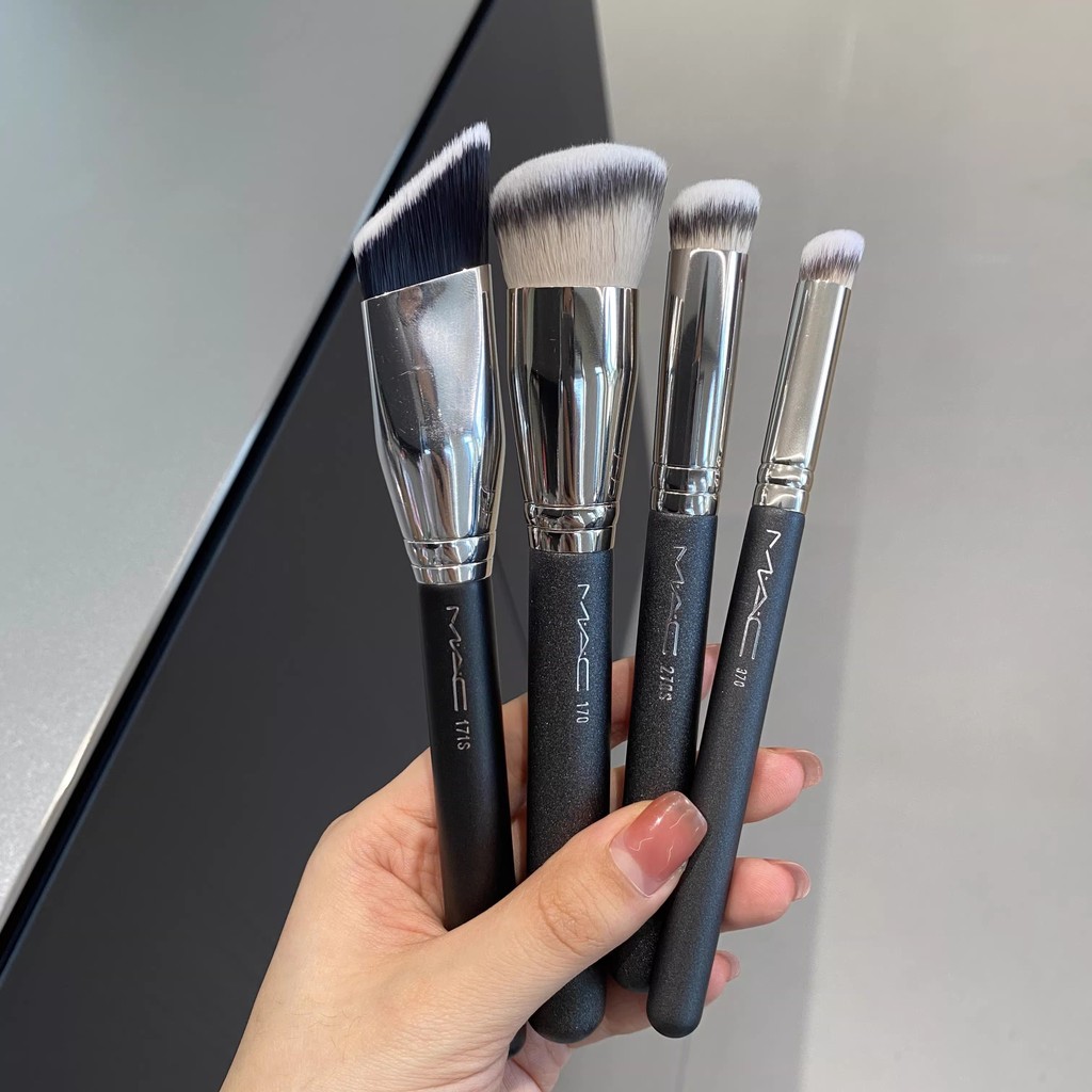 แนะนํา~Meike mac171s/170/270/370 Slope Foundation Brush Round CONCEALER Brush Detail CONCEALER Brush