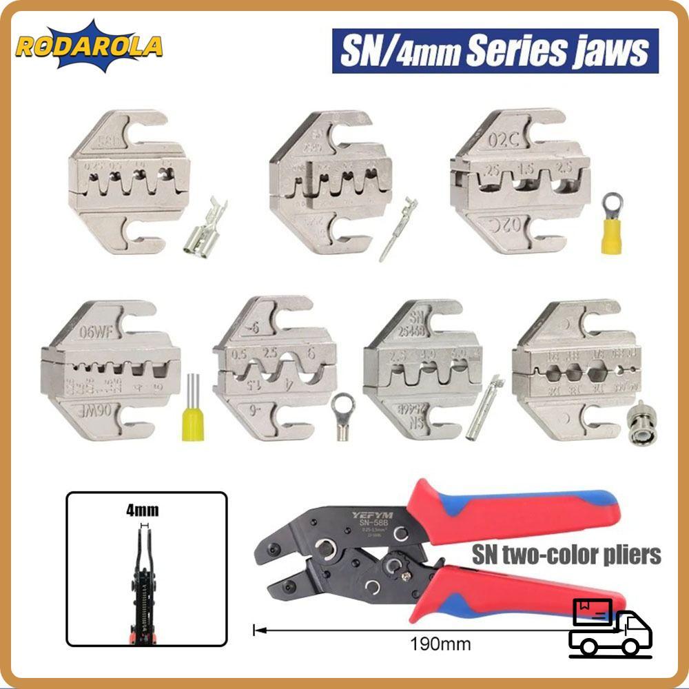 RODAROLA SN CRIMPING คีม Jaw, SN-2546B 02C กว้าง 4 มม. CRIMPING คีมขากรรไกร, 48B 58B 06WF 2549 03H A