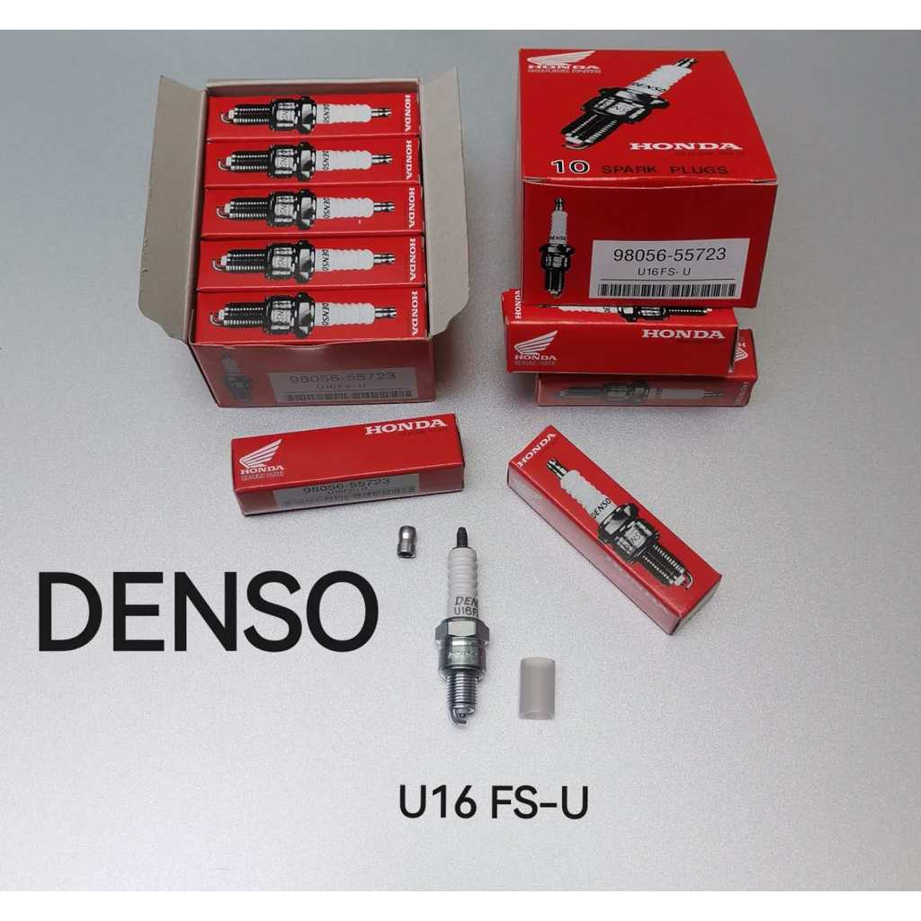 ( 1กล่อง / 10หัว ) หัวเทียนhondaเกียวสั้น. U16FS-U [A7] เวฟ100 เก่าเวฟ 100s สปาคสแมทดรีม 100