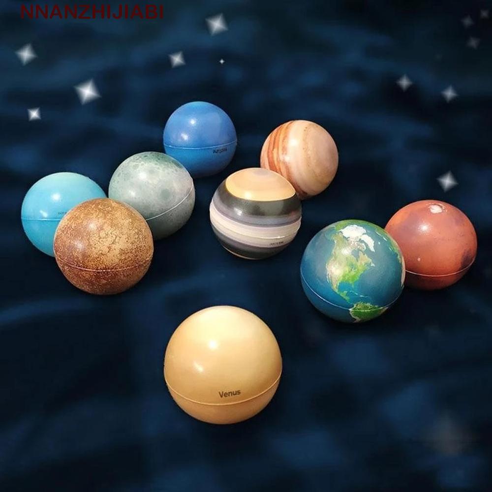NANZHIJIABI Moon Star Ball สําหรับเด็กระบบพลังงานแสงอาทิตย์ Bouncy Ball ของเล่นเพื่อการศึกษาฟองน้ําย