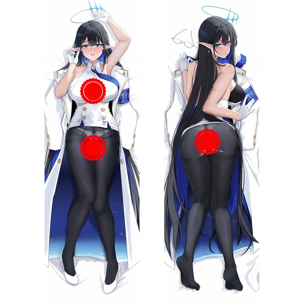 Blue Archive Rin Nanagami อะนิเมะ Dakimakura กอดหมอน Body Case Props พิมพ์สองด้านผ้าปูที่นอน