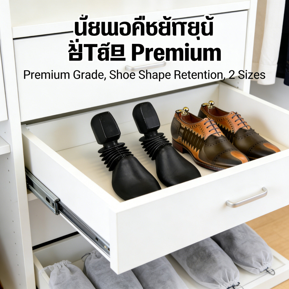 รักษาทรงรองเท้า มีให้เลือก 2 ขนาด ดันทรงรองเท้า รูปตัวหนอน ✅เกรด Premium ✅