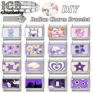 สร้อยข้อมือ charm สไตล์กระต่ายอิตาเลียน ขนาด 9 มม. จากสแตนเลส สำหรับทำเองและเสริมบุคลิกภาพ
