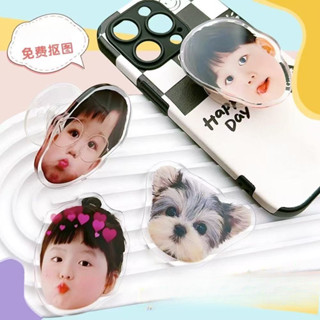 ขาตั้งโทรศัพท์ทําเอง โทรศัพท์อะคริลิค ถุงลมนิรภัย ภาพพิมพ์ ก…