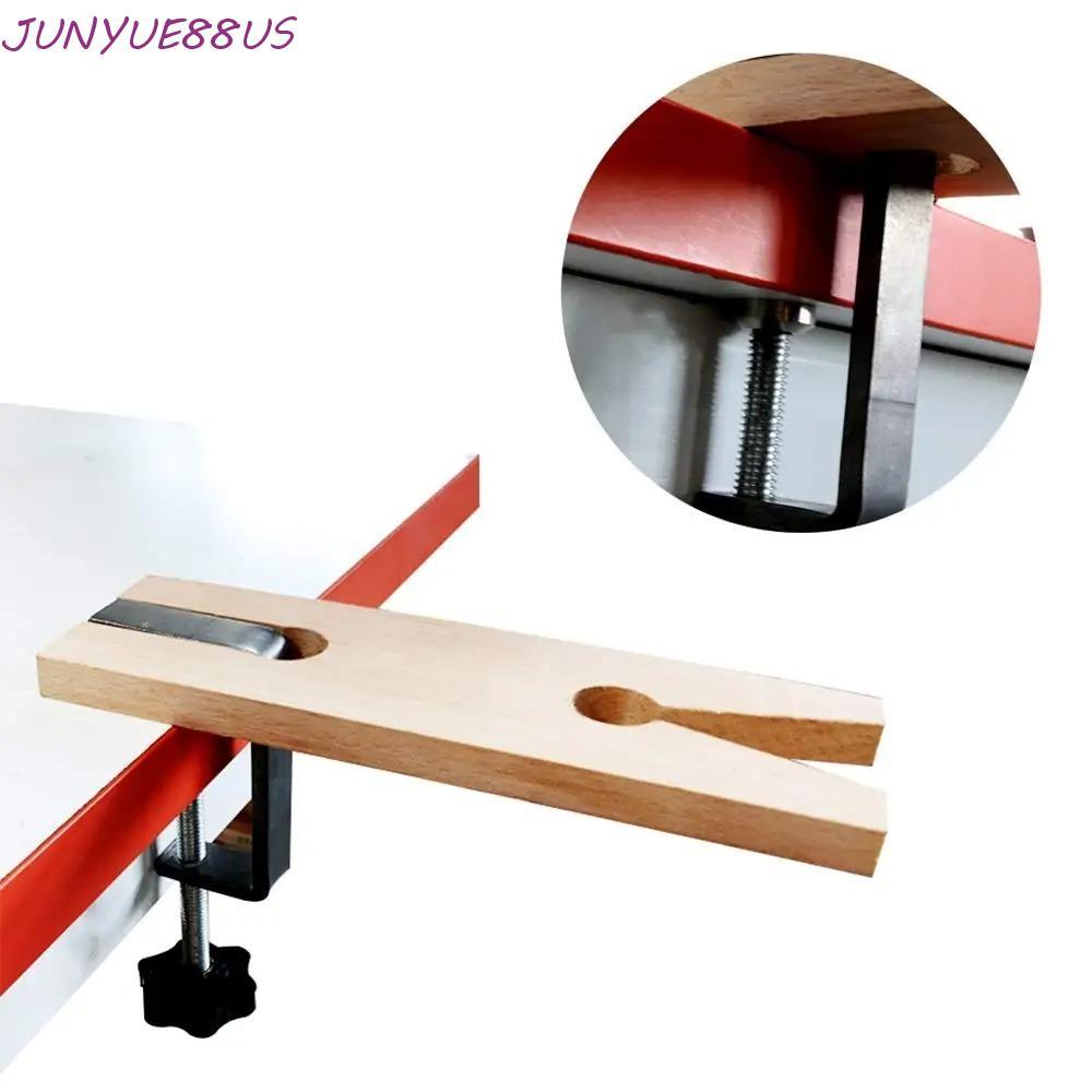 JUNYUE88US Workbench แคลมป์ไม้,ไม้เนื้อแข็ง V-Slot Bench Pin Clamp ชุด,ทนทานปรับเครื่องประดับแบบพกพา