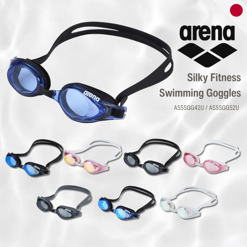 แว่นว่ายน้ำ Arena Silky Fitness สำหรับผู้ใหญ่ - ป้องกันการเกิดฝ้า - AS5SGG42U / AS5SGG52U