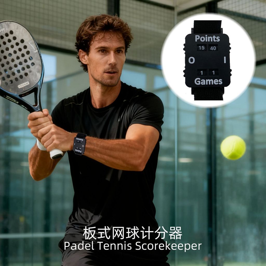 [คลังสินค้าพร้อม] Padel Tennis Scorekeeper Padel Tennis Scoreper Elastic Strap WJG