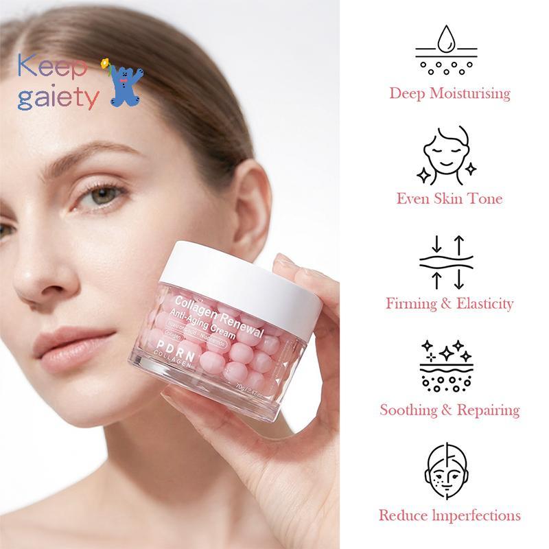 [Kpt-t] DOLANJN Pink Collagen Capsule Cream เหมาะสําหรับทุกสภาพผิว Moisturizing Firming Night Care 70g ครีมบํารุงผิวหน้า [ใหม่]