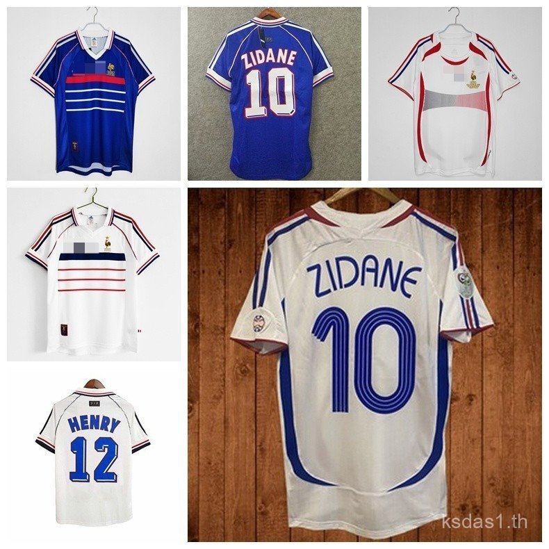 เสื้อฟุตบอลย้อนยุค France EDGE 1998-2006 ดีไซน์จากทีมของ Zidane และ Henry