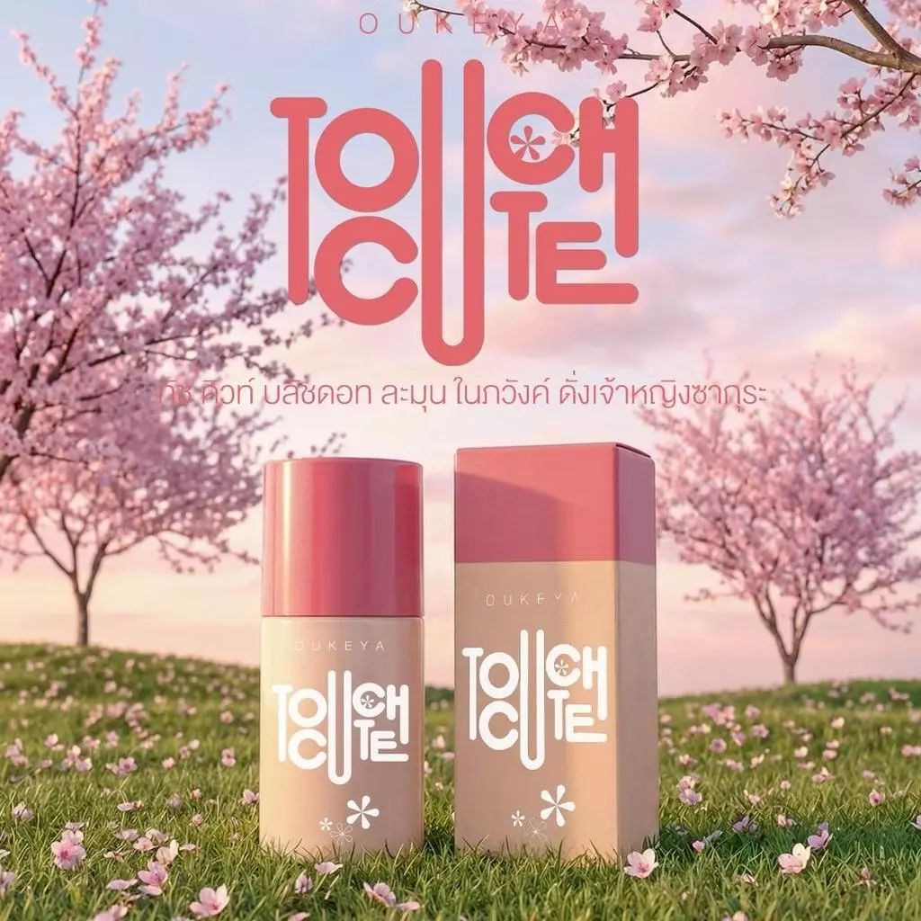 OUKEYA TOUCH CUTE BLUSH บลัชออนหัวฟองน้ำ