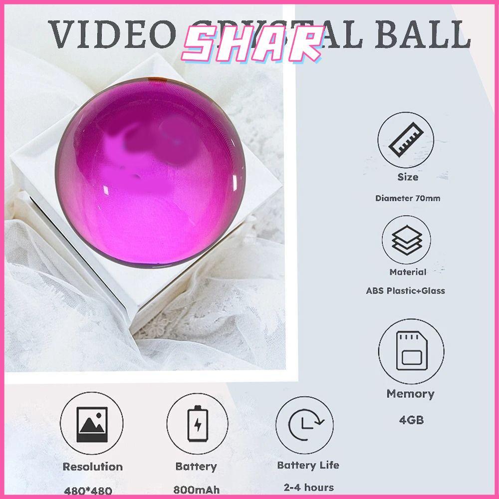 SHAR ลูกบอลคริสตัล, หน้าจออิเล็กทรอนิกส์ Pixel Display Video Display Ball, DIY Effect Digital Video 