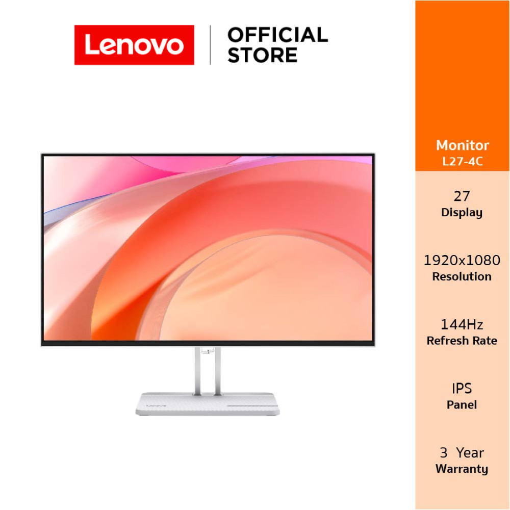 Lenovo Monitor L27-4C(67DEKAC1TH)27" INCH (1920x1080) IPS 144Hz