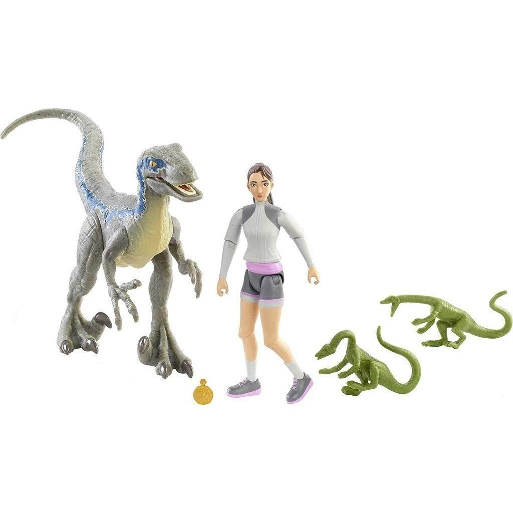 Jurassic World Human & Dino Pack Yasmina Yaz & Velociraptor ตัวเลขการกระทํา 3 Com UGMP 98QJ O9JW JC6