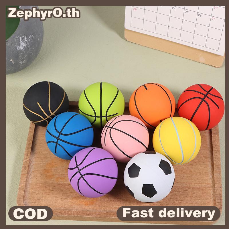 Mini Basketball ขนาด 6 ซม., ทำจากยางยืดหยุ่นสูง สำหรับเด็กเล่นกลางแจ้งชายหาด