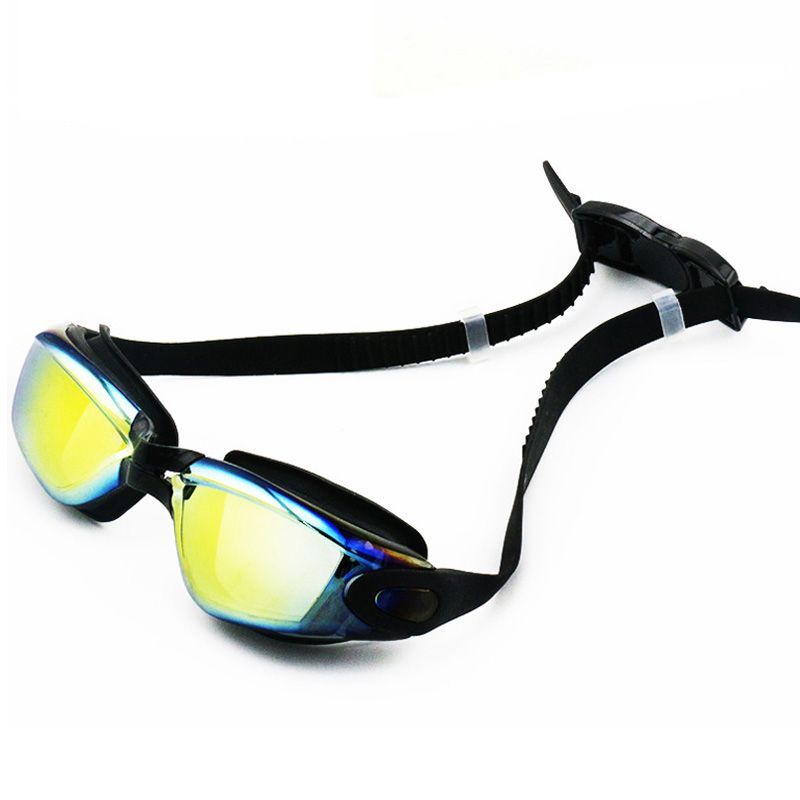 กรอบแว่นตาว่ายน้ำ HD Anti-Fog ขนาดใหญ่ คล้องคอกันน้ำรั่ว