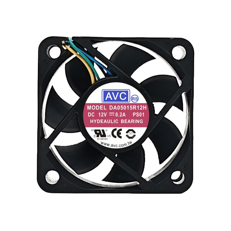 คลังสินค้าพร้อม AVC 5015 12V 0.2A DA05015R12H สี่สายพร้อมควบคุมอุณหภูมิ PWM 5 ซม. พัดลมขนาดเล็กเงียบ