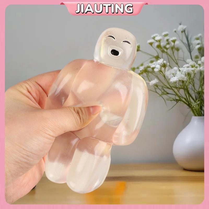 JIAUTING Bubble Pop Fidget ของเล่นบีบ Sensory Robot Popper Anti-Anxiety ของเล่นสําหรับผู้ใหญ่เด็ก AS