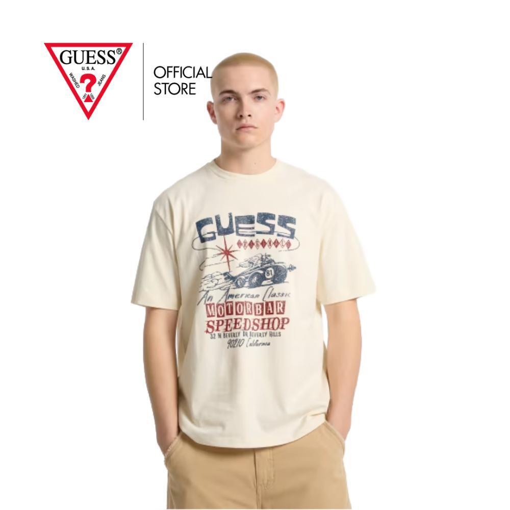 GUESS MEN เสื้อยืด รุ่น M5GI65K8FQ4  สีเบจ
