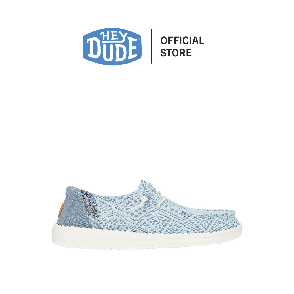 HEYDUDE รองเท้าลำลองผู้หญิง WENDY BOHO CROCHET รุ่น 41040-450 - LIGHT BLUE