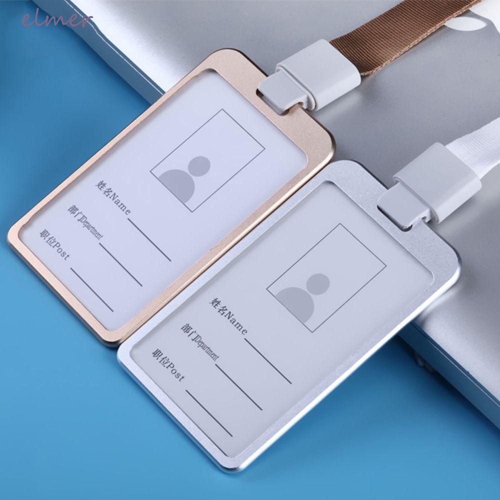 ELMER ป้ายทํางานพนักงานความปลอดภัยโลหะผสมอุปกรณ์สํานักงานใบรับรองฝาครอบบัตรเครดิตแท็กธุรกิจ