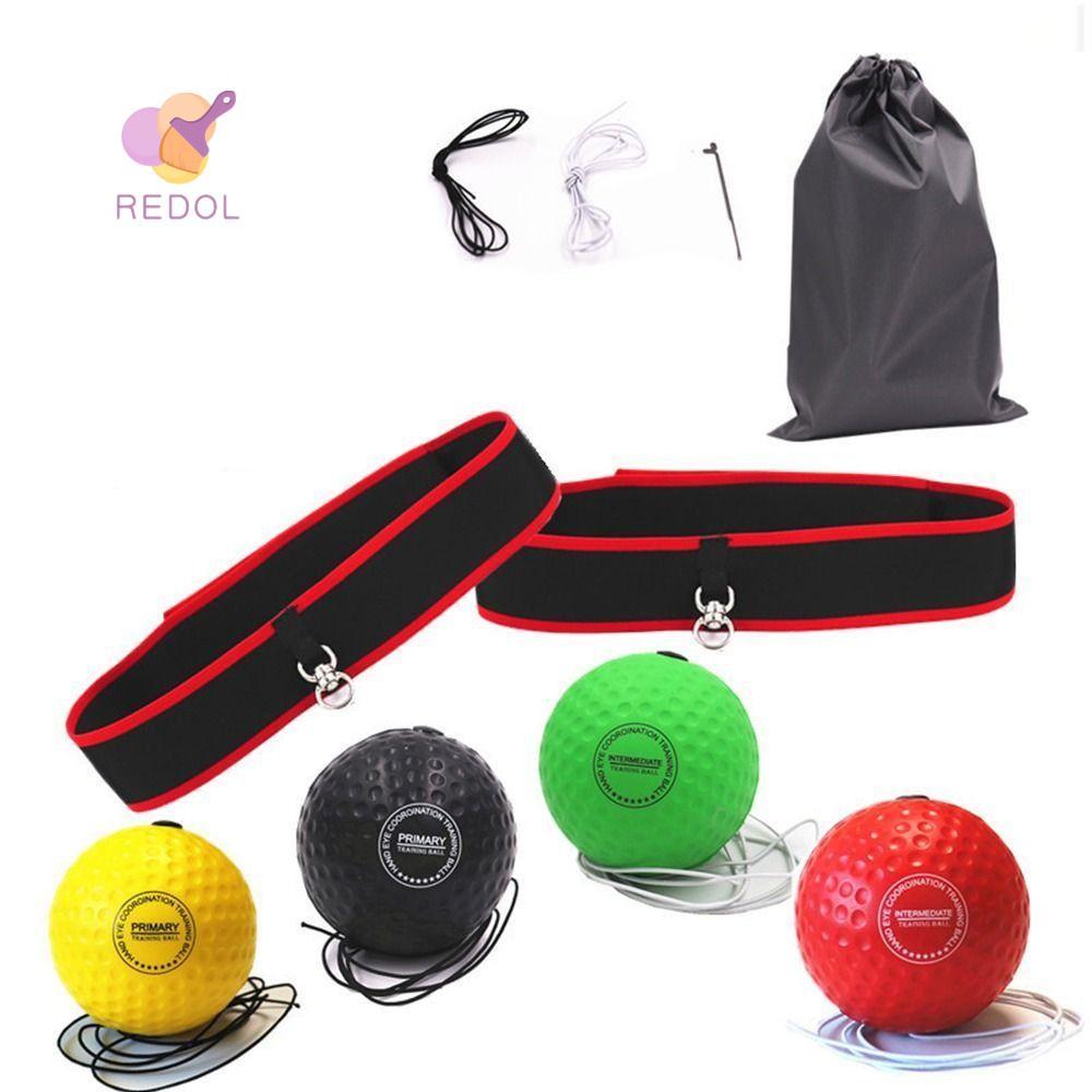 REPKG Speed Reflex Fight Ball Trainer Reflex Speed Training Head Band Quick Response Fitness Head Ba