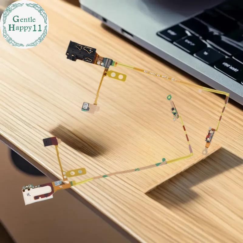 GentleHappy สําหรับ IPod Nano 5 5th Gen สีขาวหูฟัง Ja Hold สวิทช์ไมโครโฟนโมดูล Flex Cable Repair Par
