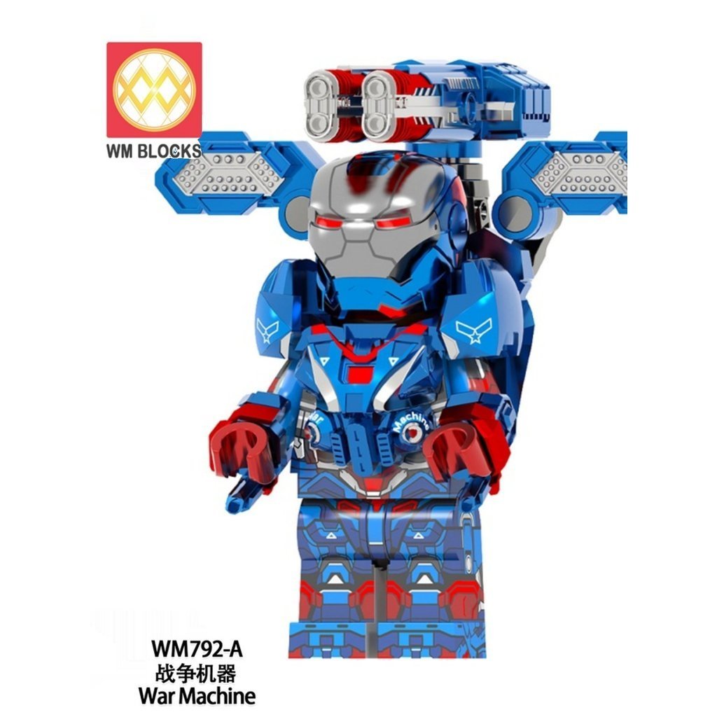สไตล์ใหม่ WM791A-WM792A Superhero War หุ่นยนต์ Iron Man Third Party ประกอบ Building Block Minifigure