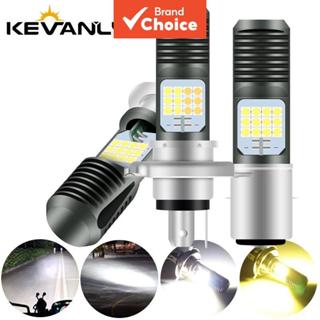 KEVANLY H4 H6 BA20D LED หลอดไฟหน้ารถจักรยานยนต์ไฟหน้าสองสี