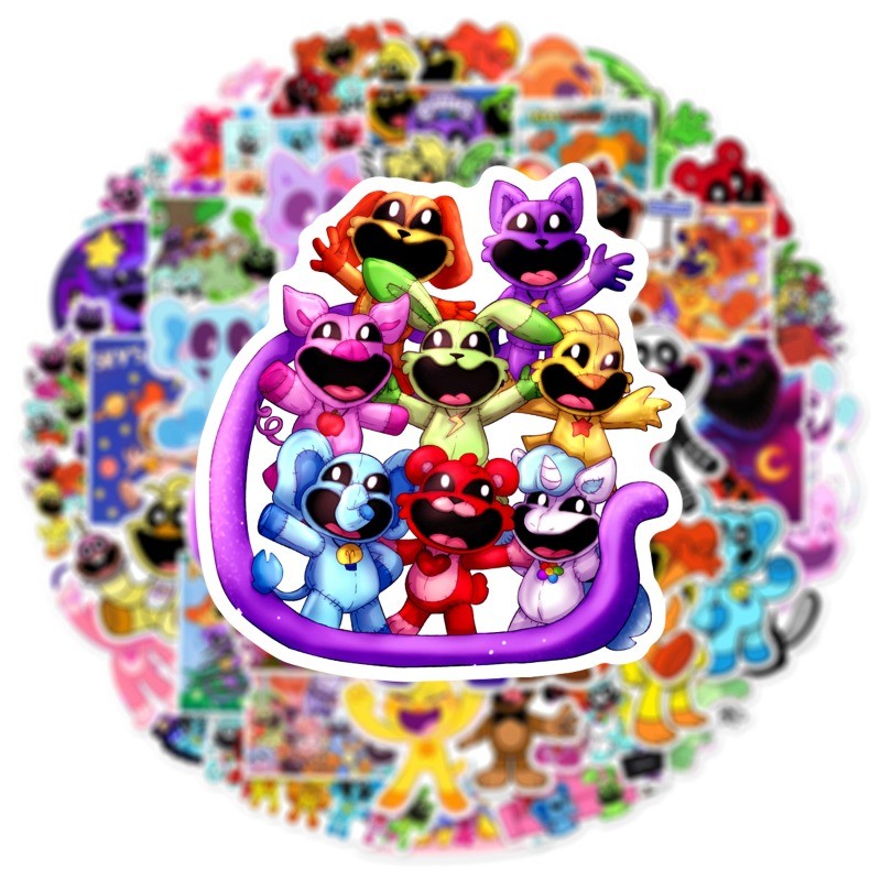 Poppy Playtime Smiling Critters DIY สติ๊กเกอร์กันน้ําคอลเลกชันตกแต่ง ราคา ถูกที่สุด ดีลบีเคเค แกลเลอรีภาพที่ 5