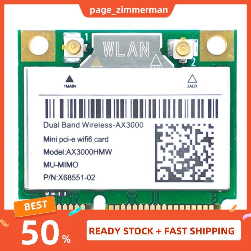 In Stock การ์ดเครือข่าย WiFi การ์ด PCB AX200 AX3000HMW Mini PCI-E WiFi 6 อะแดปเตอร์ไร้สาย 2.4G/5G บล