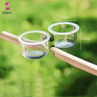 Null นกแก้วชามอาหาร Feeder ถ้วยคลิปสัตว์เลี้ยงขนาดเล็ก Bird Feeder น้ําชาม Bird Cage Feeder สัตว์เลี้ยง Feeding อ่างล้างหน้า Braet อุปกรณ์เสริม null
