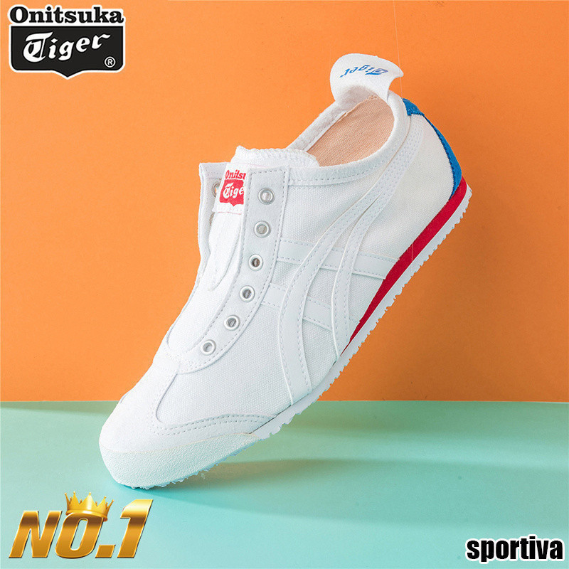 Onitsuka Mexico 66 รองเท้าผ้าใบแบบสวม กล่องรองเท้าสไตล์ใหม่ d3k0n100 B67C