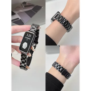 สายโลหะสำหรับ Huawei Band 11 Band 11 Pro สายรัดข้อมือแบบปรับได้สำหรับ Huawei Band 10 9 8 NFC อุปกรณ์เสริมสายสแตนเลส