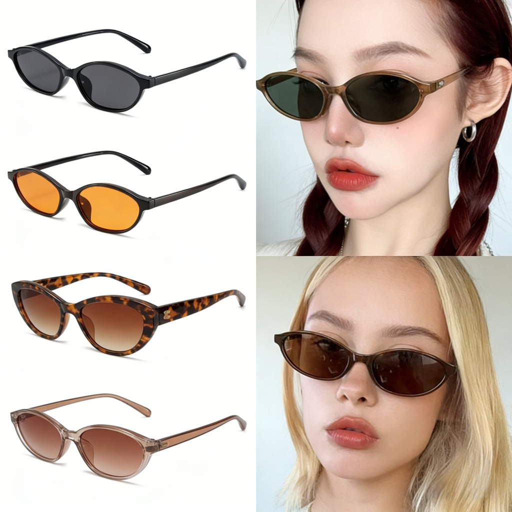 แว่นกันแดดทรงรูปไข่แคบ สำหรับคนชอบสไตล์เรโทรและใบหน้าเล็ก