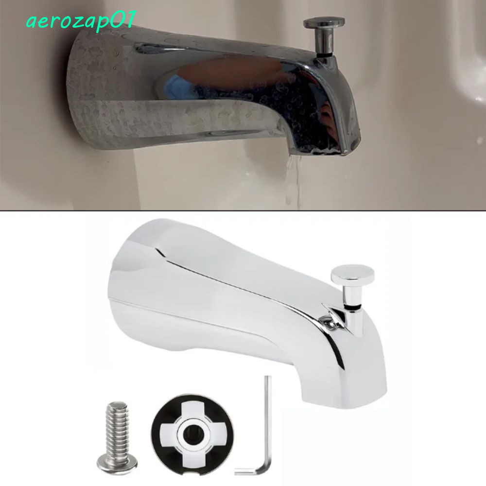 AEROZAP ก๊อกน้ําอ่างอาบน้ํา, Multi-functional สังกะสีอัลลอยด์อ่างอาบน้ําก๊อกน้ํา Spout, พร้อม Divter ภายในด้ายทนทานทองแดงน้ําหลอด Diverter ก๊อกน้ําติดตั้งง่าย