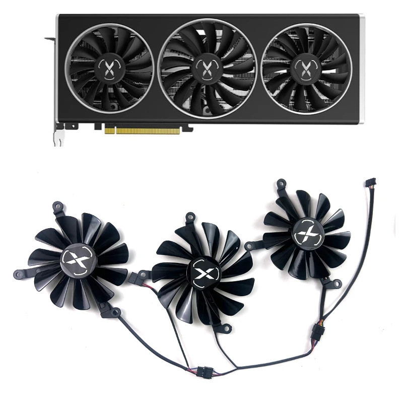 ใหม่ DIY พัดลมระบายความร้อน Radeon RX 6700XT พัดลมสําหรับ XFX RX6700 XT 12GB รุ่นต่างประเทศ 6750XT 8