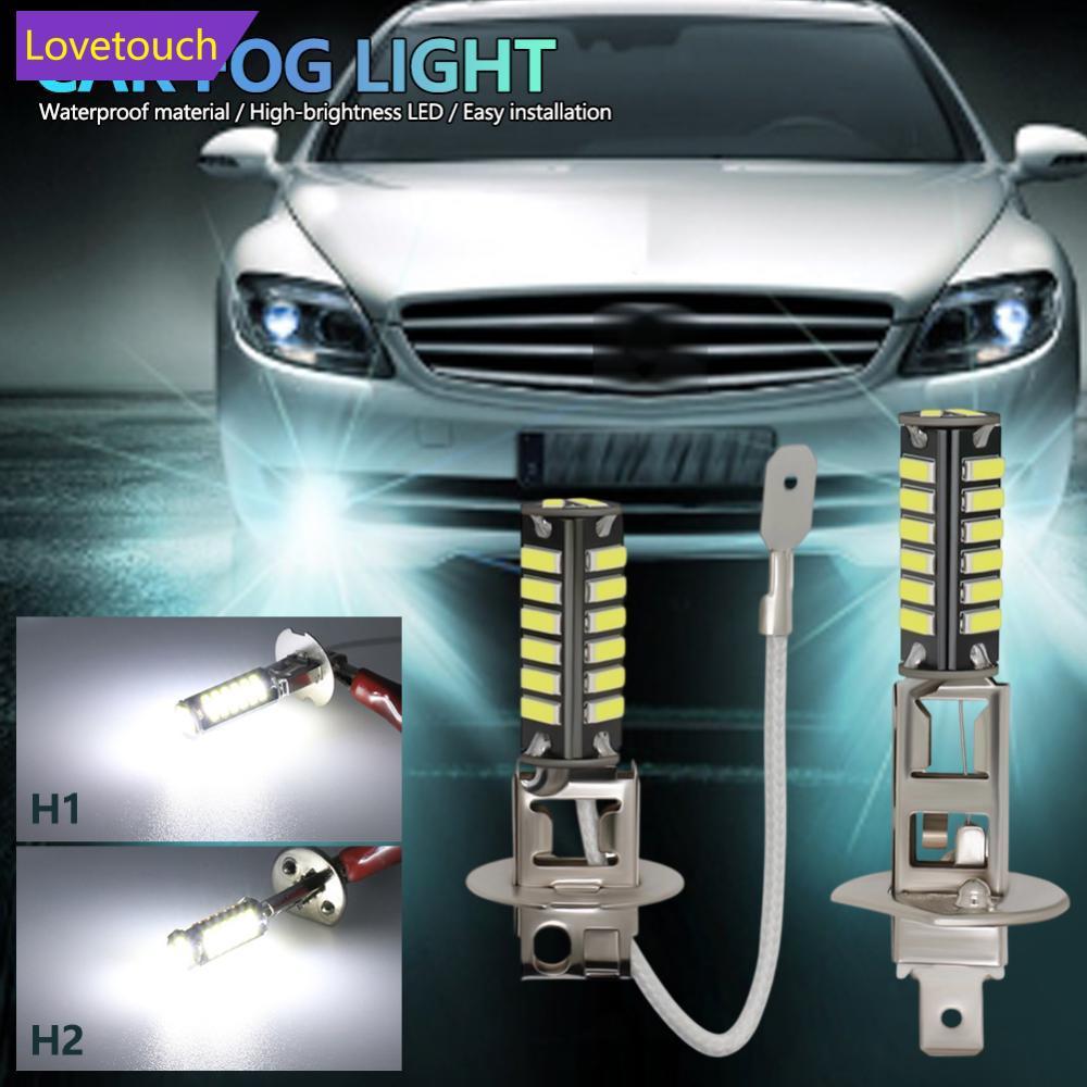LOVETOUCH 24V H1/H3 รถบรรทุก LED หลอดไฟหมอก 7020 20SMD กันน้ํา Anti-Fog โคมไฟด้านหน้าและด้านหลังหมอก