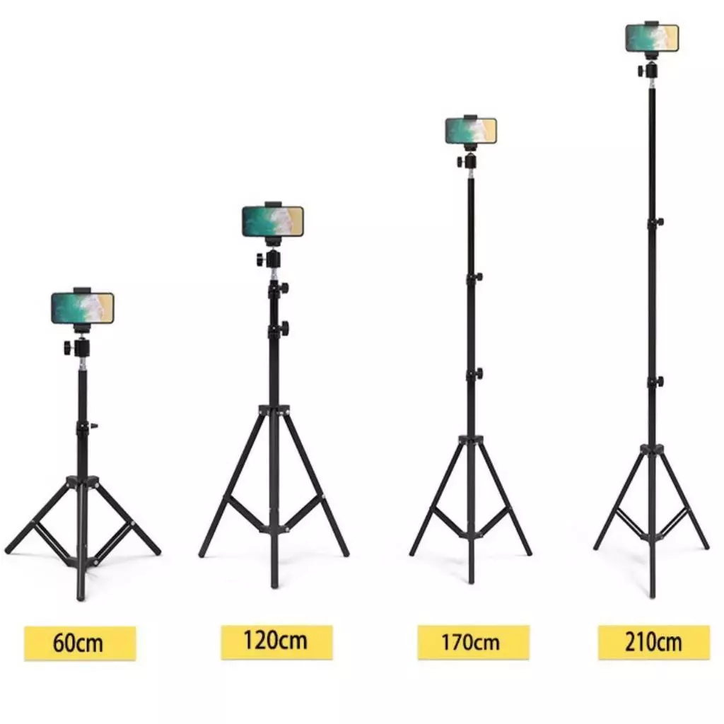 LED Ring Light 26 30 33 cm พร้อมขาตั้ง2.1m+ที่จับมือถือ ปรับได้3สี 10ระดับ สำหรับเพิ่มความสว่าง thumbnail 6