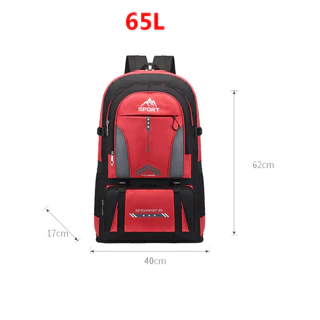 100L/85L/60L/40L กระเป๋าเป้สะพายหลัง ใบใหญ่ กระเป๋าปีนเขา เดินป่า กันน้ำ Traveler Outdoor Backpack Rucksack Sports