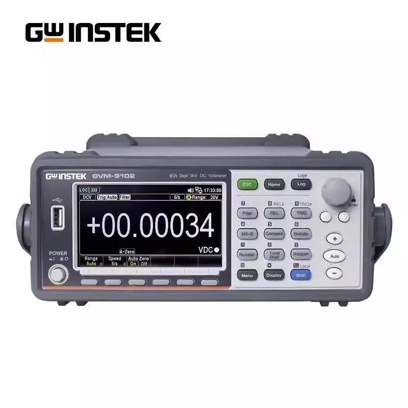 GW Instek 2kV 6 1/2 โปรแกรมโวลต์มิเตอร์ DC ดิจิตอลความแม่นยําสูง GVM-9102