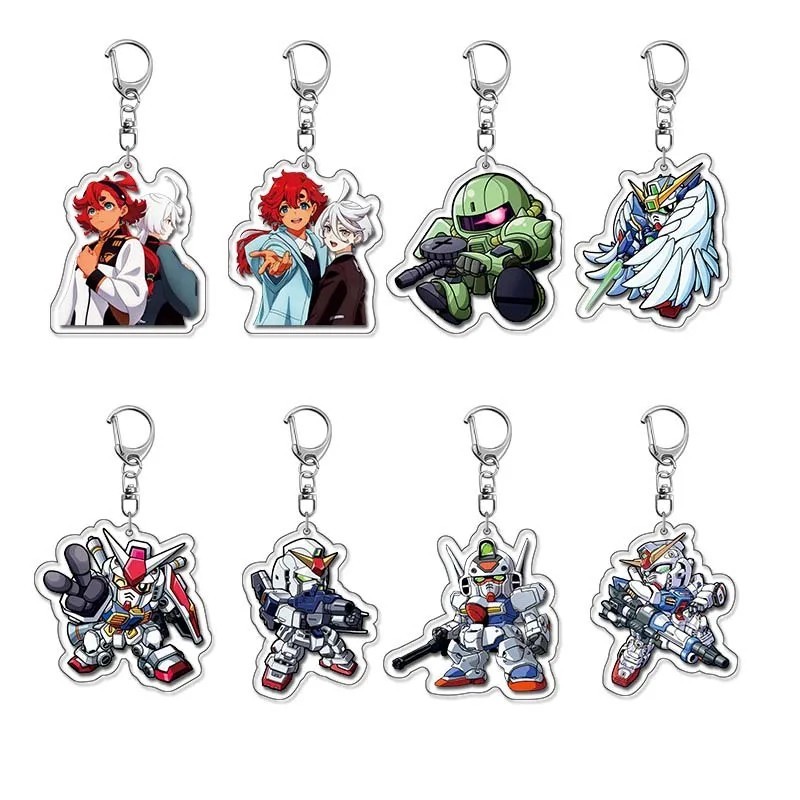 พวงกุญแจ Anime Gundam The Witch From Mercury วัสดุ Mica Acrylic พิมพ์ Sulletta Moisene รุ่น Mecha ตกแต่งกระเป๋าเอกสาร