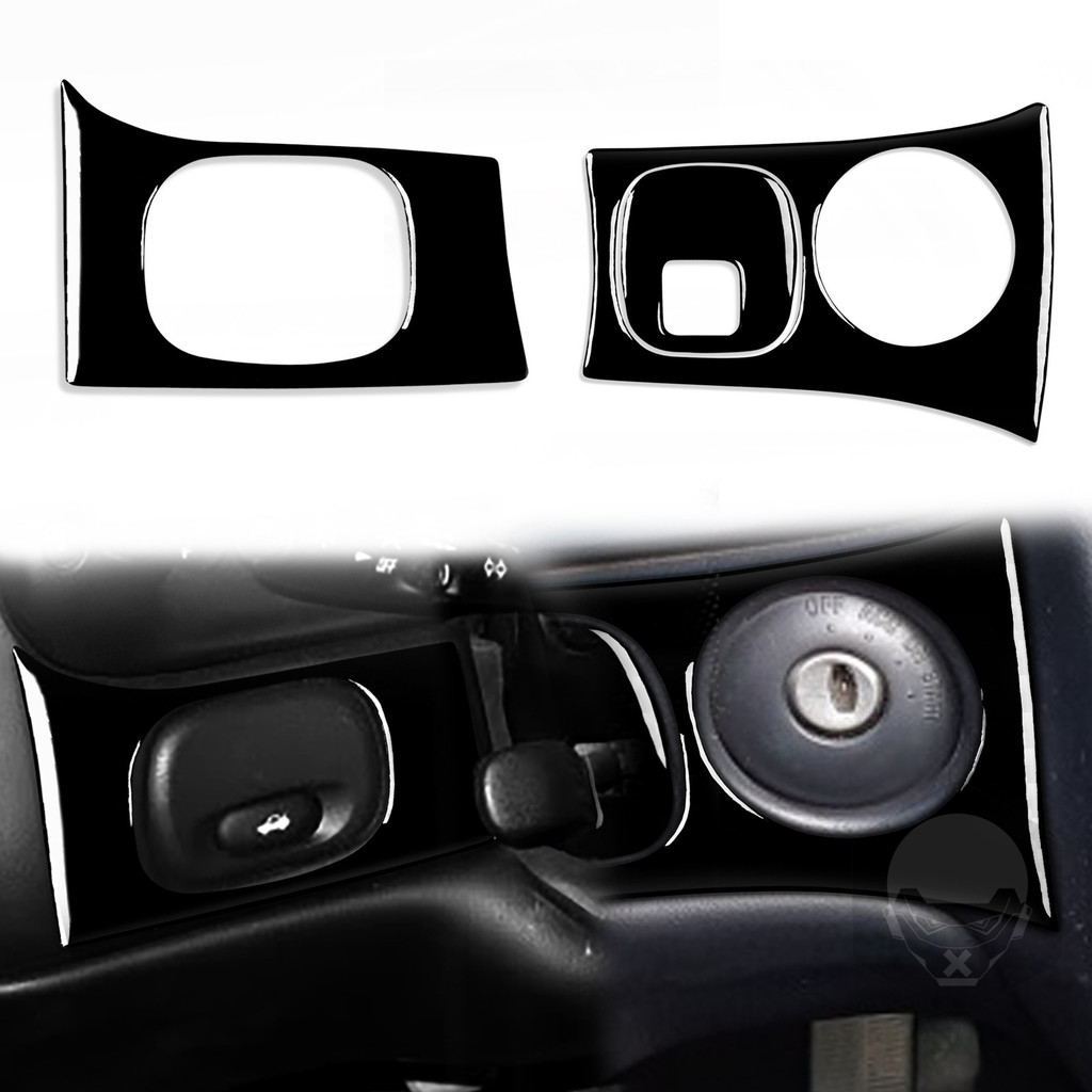 เหมาะสําหรับ 98-04 Chevrolet Corvette C5 แผงไฟหน้าที่สําคัญเปียโนสีดําสีดําสดใสภายในรถการปรับเปลี่ยน