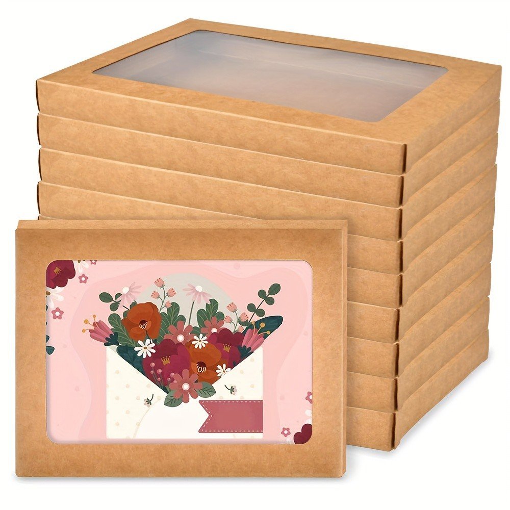 กล่องเก็บการ์ด 20 ชิ้นหน้าต่างโปร่งใส - ที่เก็บการ์ดความจุขนาดใหญ่, 4.5x6x7.36x5.39 นิ้ว, การออกแบบส