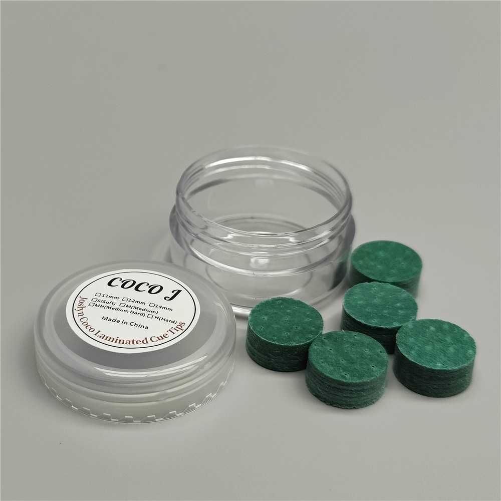 Pool Cue Tips 14mm MH Laminated Leather Josyln CoCo Professional Billiard Tips 5pcs/box Medium Hard 